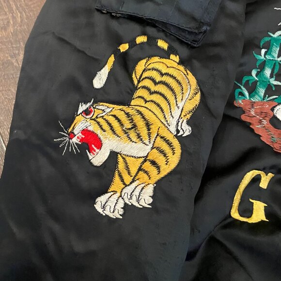 Vintage Puffed Bomber Jacket 'Thor's Gym' - Size Small - Picture 7 of 8